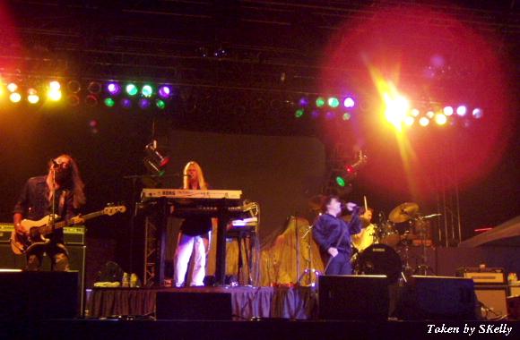Barry Dunaway, Chris Grove, Jimi Jamison, and Marc Droubay live in Phoenix, Arizona, 18 November, 2005. Photo copyright SKelly; not to be reproduced without permission.