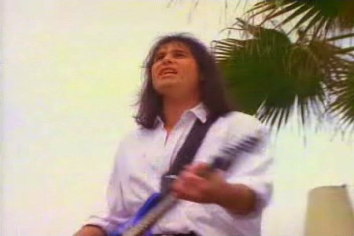Screenshot from the music video for Jimi Jamison's song 'I'm Always Here'