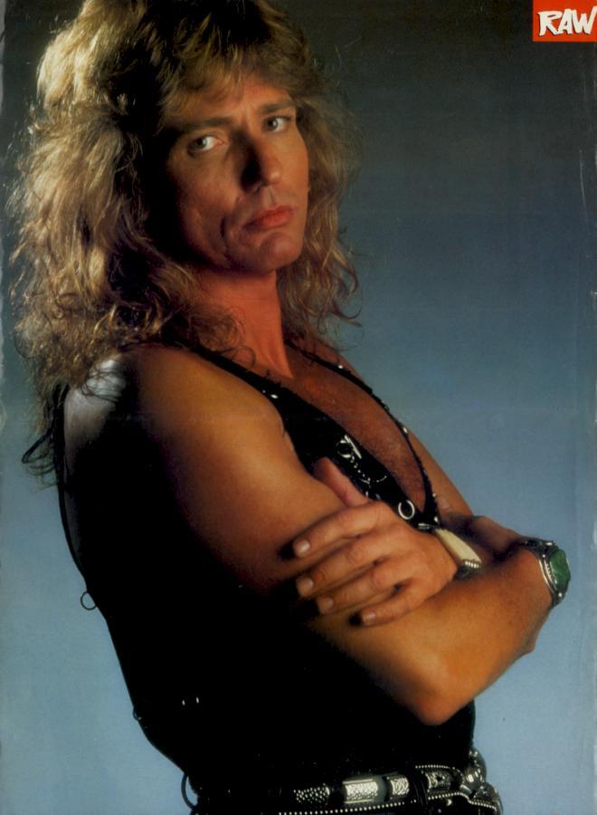 David Coverdale, circa 1987; from a RAW magazine pinup