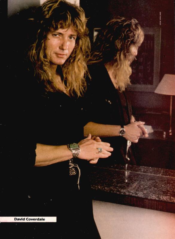 David Coverdale, circa 1987; provenance unknown