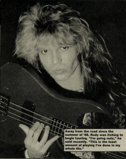 Rudy Sarzo, circa 1990; provenance unknown