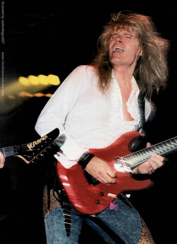 Adrian Vandenberg, circa 1987; from a CIRCUS magazine pinup