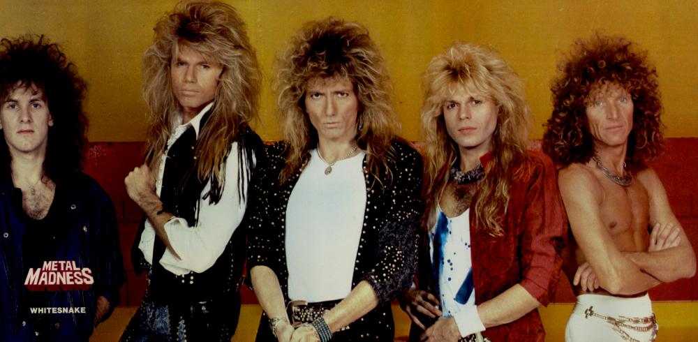 Whitesnake, circa 1987; from a METAL MADNESS 3-page pinup