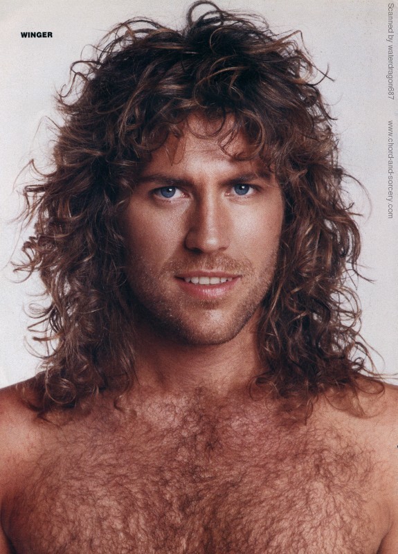 Kip Winger, circa 1989; possibly from a METAL EDGE pinup