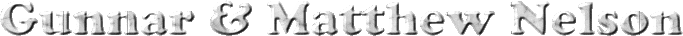 Gunnar & Matthew Nelson name banner