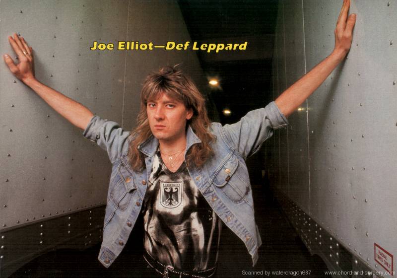 Joe Elliott, circa 1987; provenance unknown