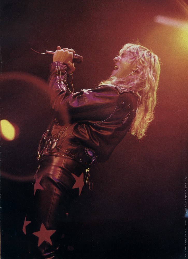 Joe Elliott, circa 1992; from a KERRANG magazine pinup, exact provenance unknown