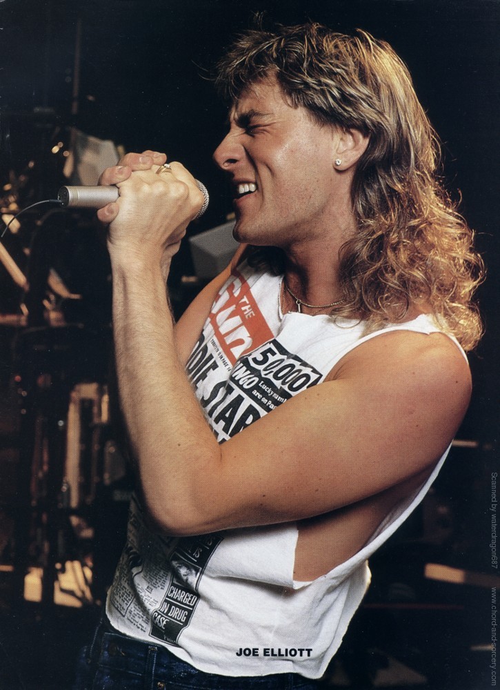 Joe Elliott, circa 1987; provenance unknown