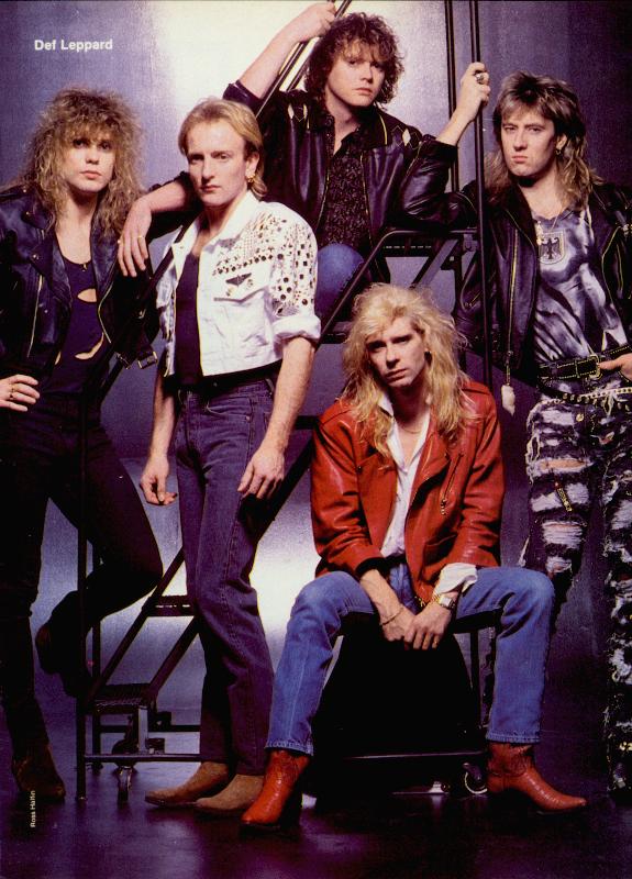 Def Leppard, circa 1987; provenance unknown