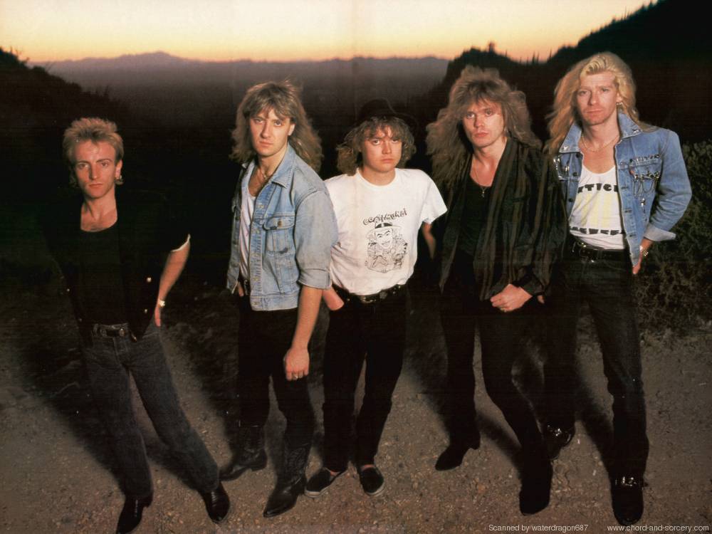 Def Leppard, circa 1987; provenance unknown
