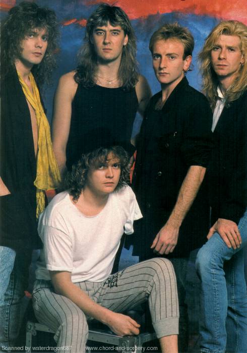 Def Leppard, circa 1987; provenance unknown