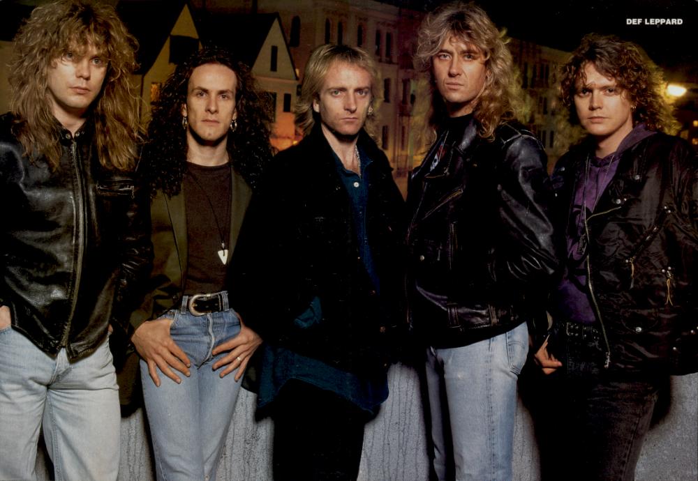 Def Leppard, mid to late 1990's; possibly from a METAL EDGE pinup