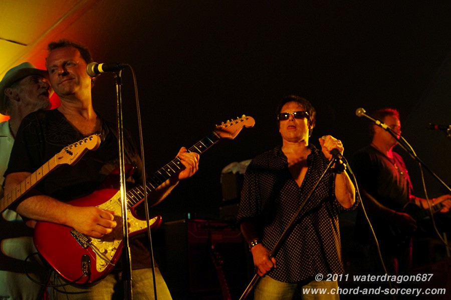 Alex Ligertwood, Jim Coughlin, Jimi Jamison, and Mark Reuter live in Red Wing, Minnesota, 6 August, 2011. Photo copyright waterdragon687; not to be reproduced without permission.