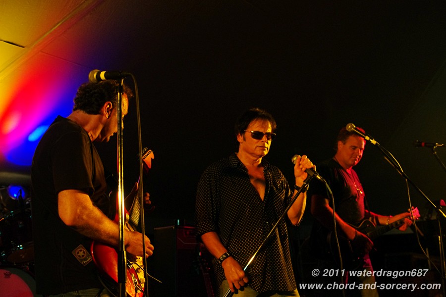 Jim Coughlin, Jimi Jamison, and Mark Reuter live in Red Wing, Minnesota, 6 August, 2011. Photo copyright waterdragon687; not to be reproduced without permission.