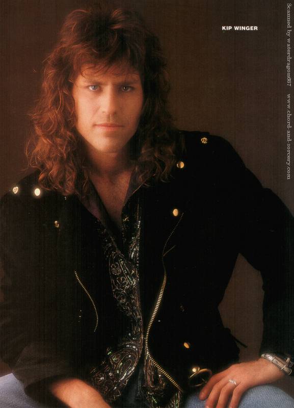 Kip Winger, circa 1990; possibly from a METAL EDGE pinup