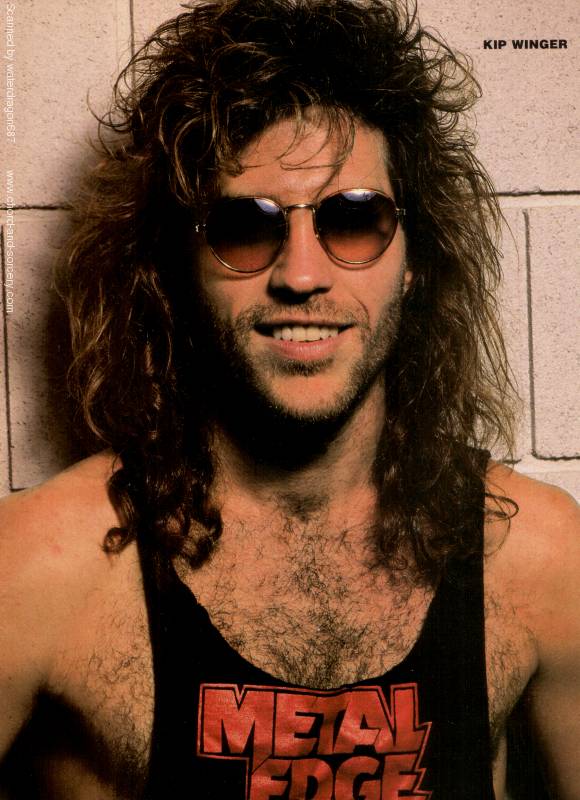 Kip Winger, circa 1989; possibly from a METAL EDGE pinup